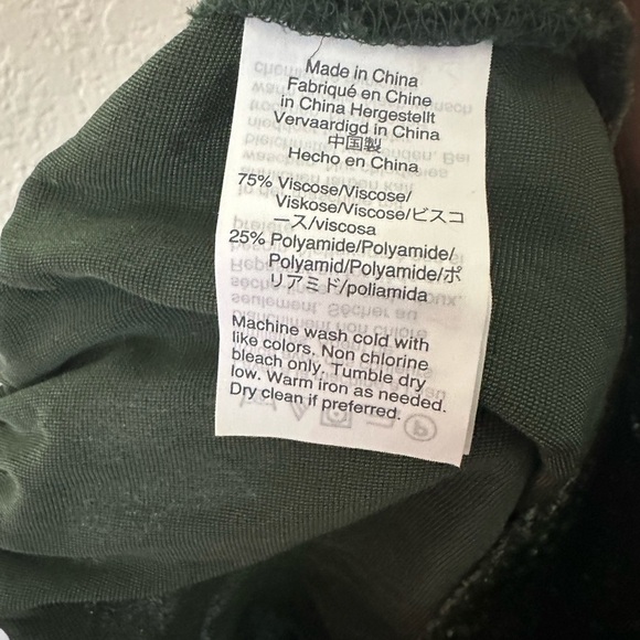 Madewell Green Velvet Huston Pull-On Crop Pants in Emerald Green- Size Small - Picture 9 of 9